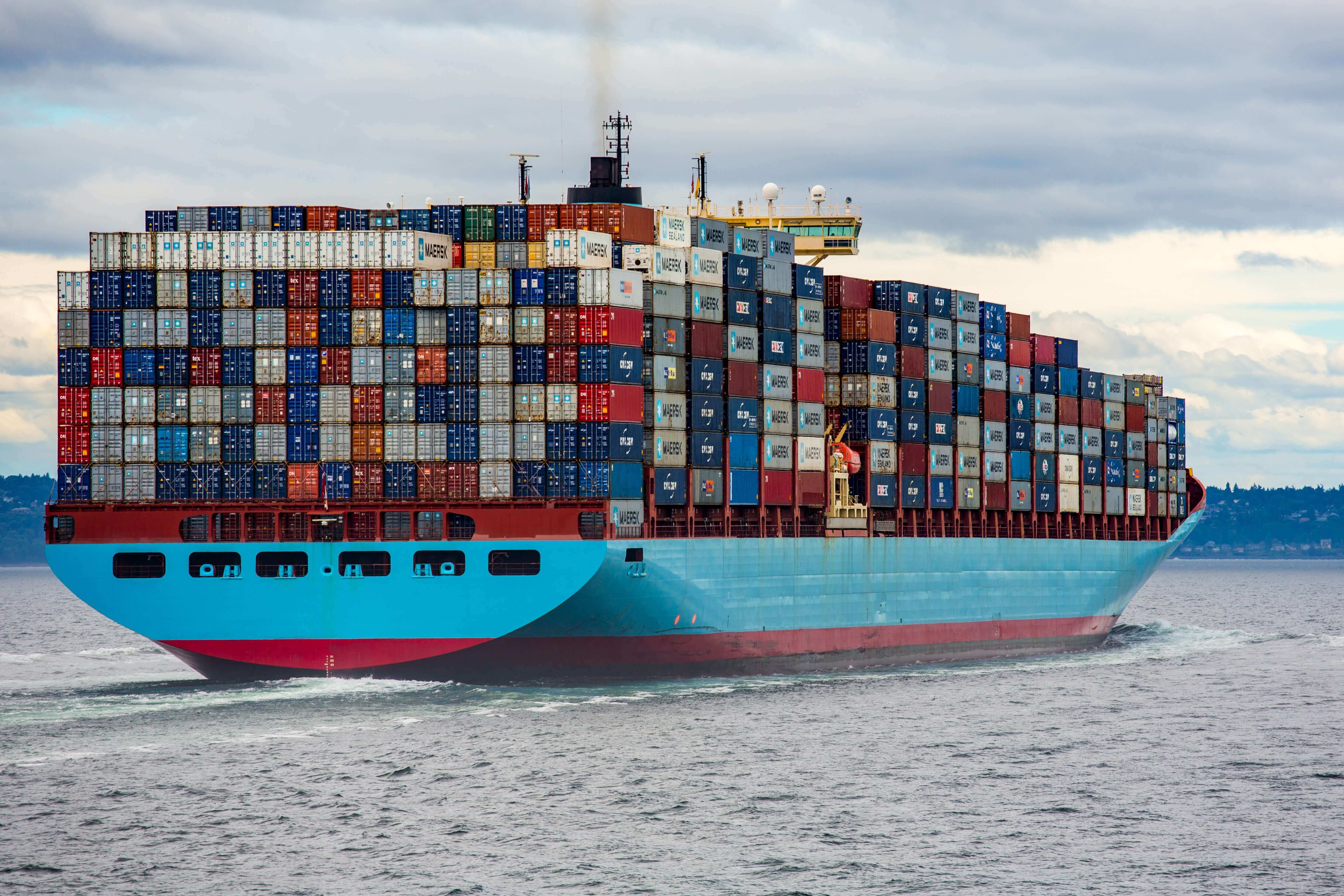 cargo ship with containers